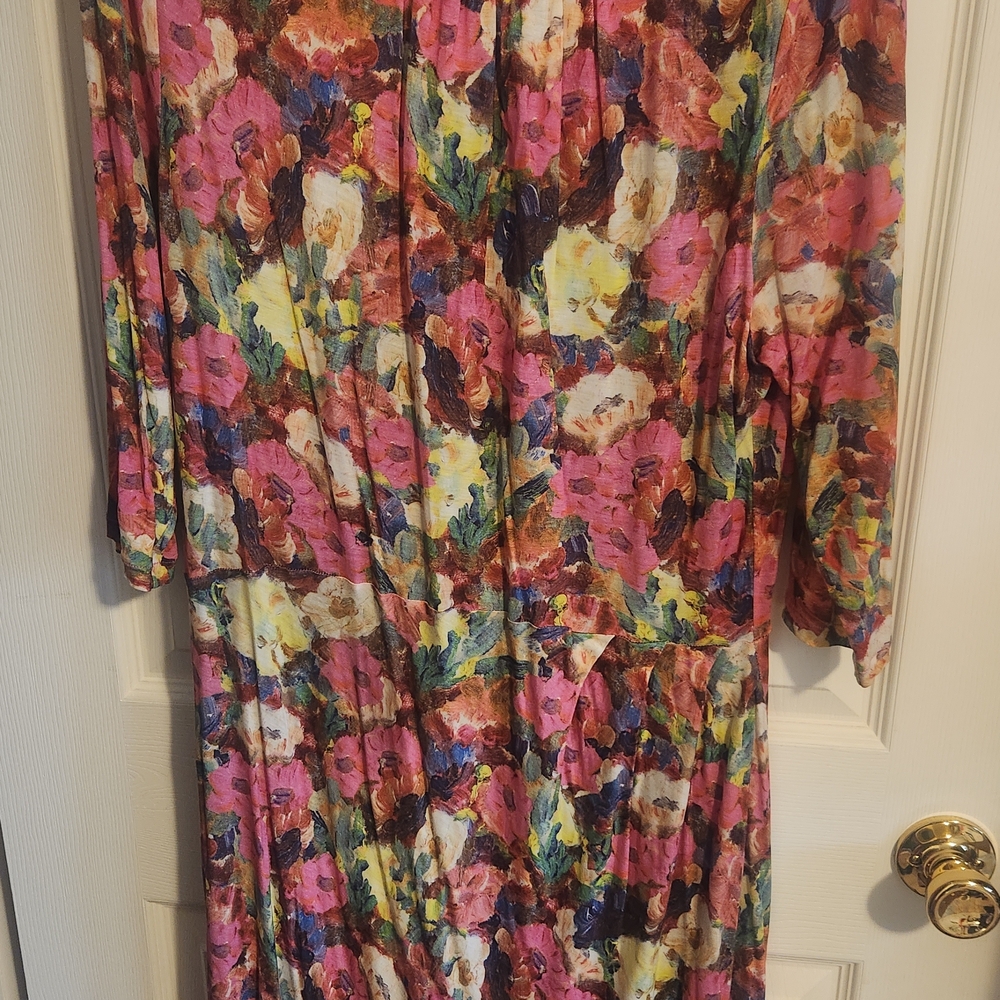 Floral Multicolor Women's Dress